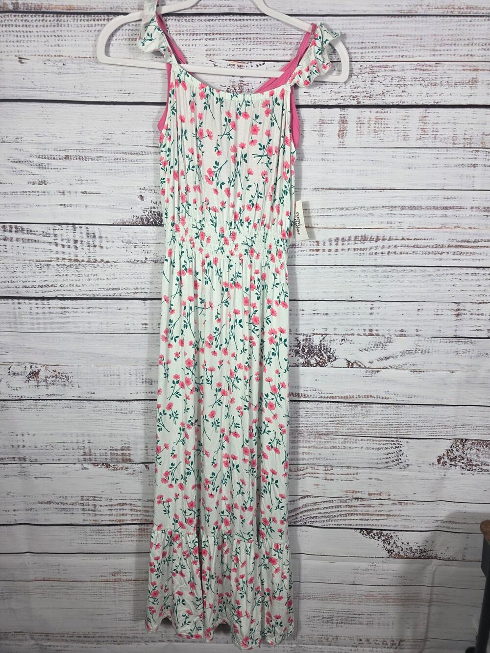 Rumi & Ryder XL 16-18 Flora Maxi Dress Pink Sleeveless and Pink Bralette